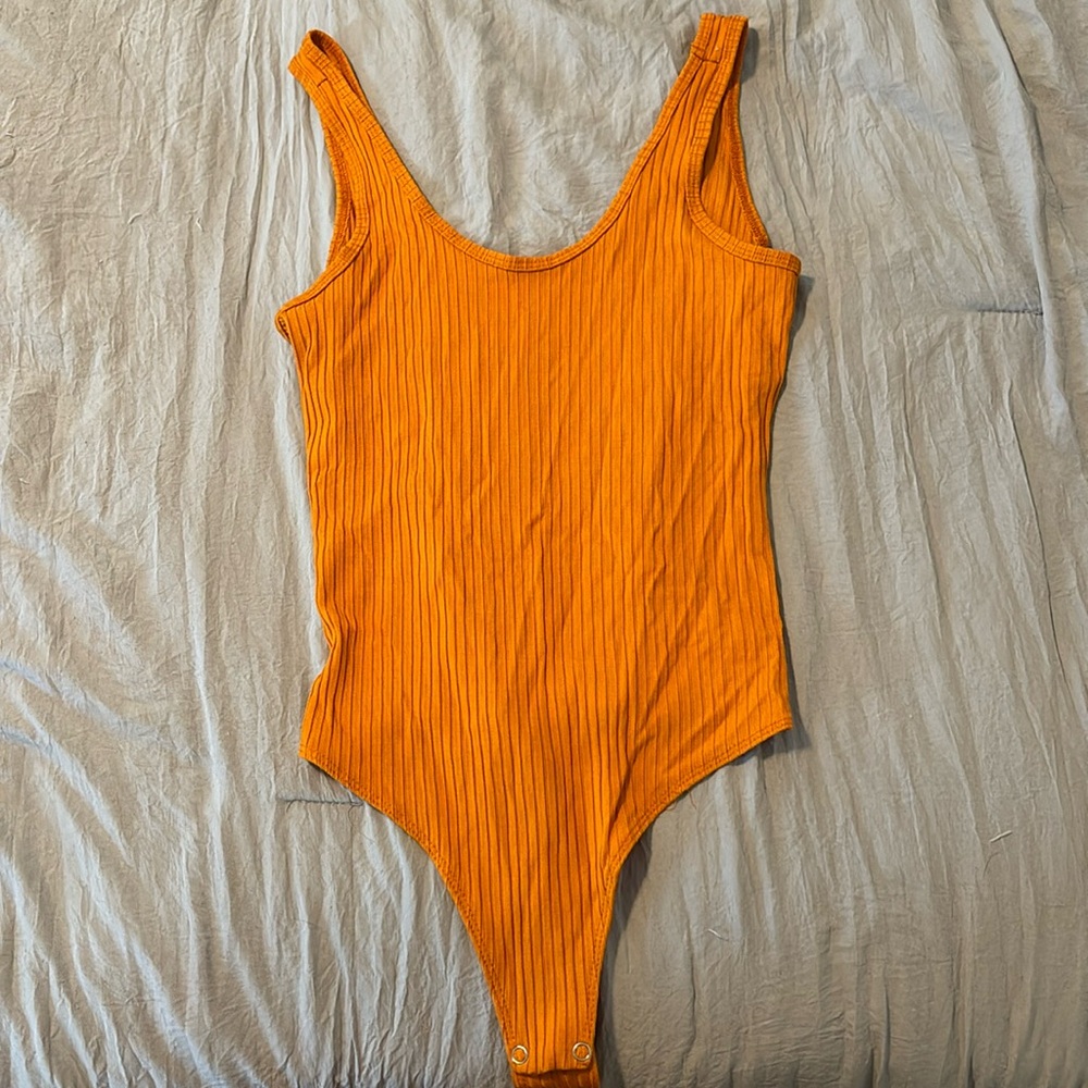 Ribbed Thong Bodysuit